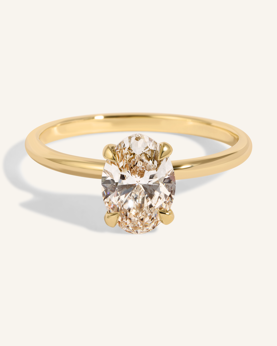Opal & Diamond 2-Tone Gold Ring - 66mint Fine Estate Jewelry